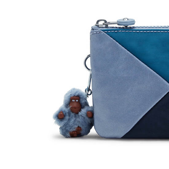 Sacs Kipling Creativity Large Classiche Pouch Bleu Grise | FR 1140WN